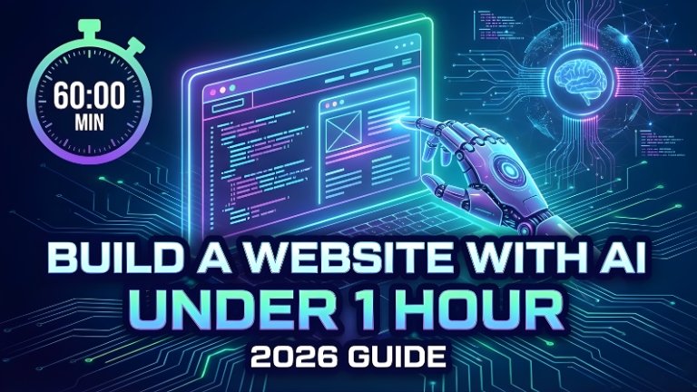 How to Build a Website Using AI in Under 1 Hour (2026 Guide)