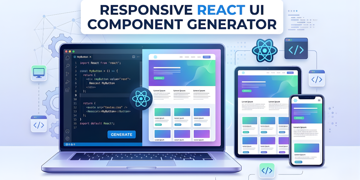 Responsive React UI Component Generator