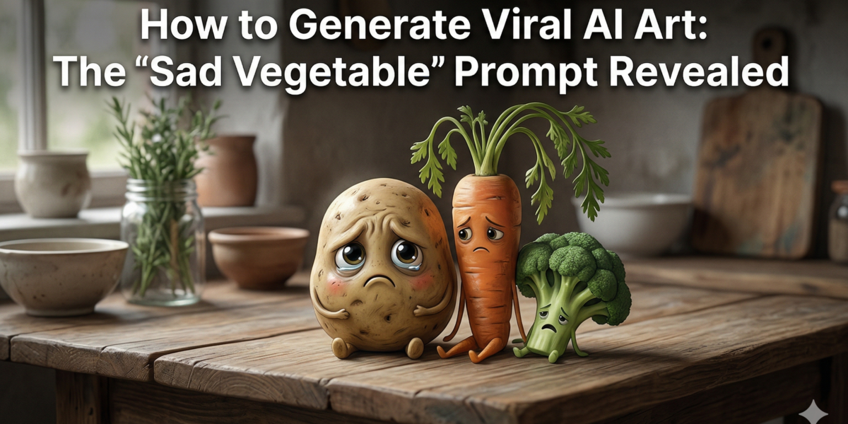 How to Generate Viral AI Art: The "Sad Vegetable" Prompt Revealed