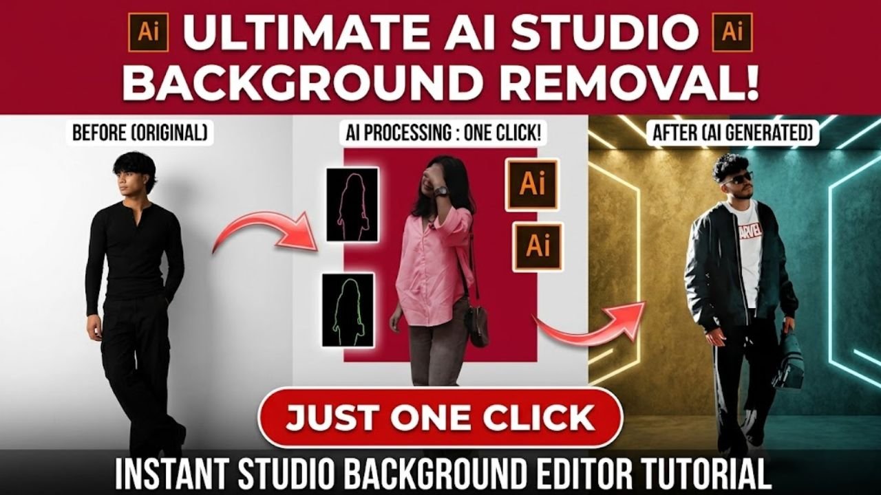 Trending Studio Background AI Photo